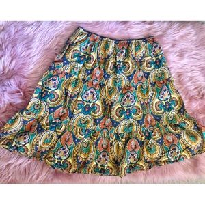 Colorful Paisley Skirt